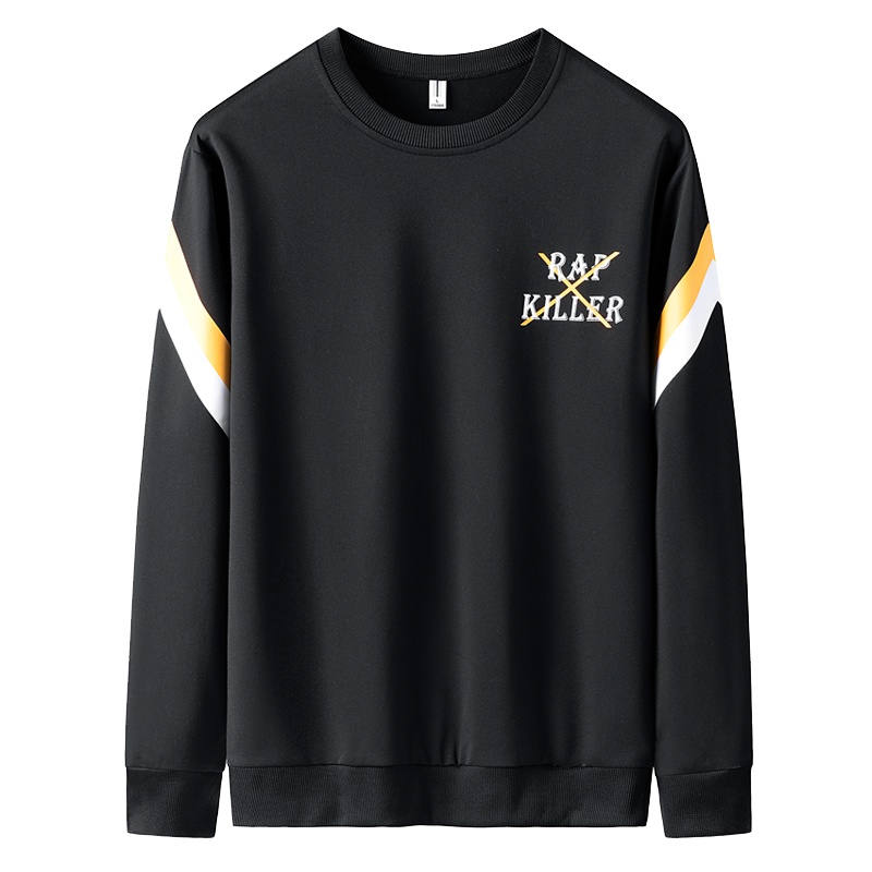 三弦(LA CORDE) 男士长袖T恤春秋季2019新款韩版潮流休闲宽松百搭圆领学生上衣男(LA-MYW009)