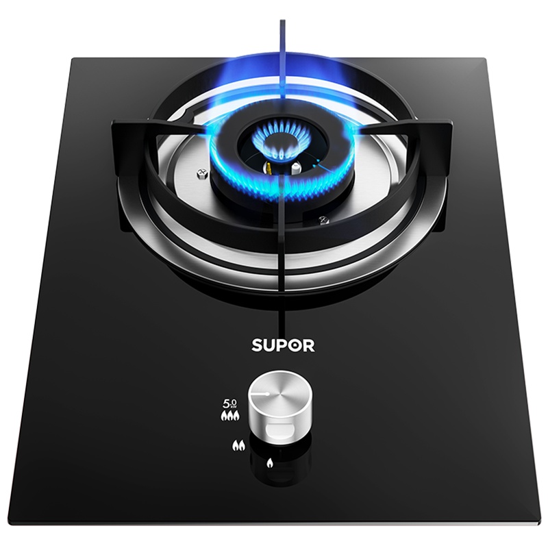 苏泊尔(SUPOR)5.0KW大火力燃气灶小户型单灶台式嵌入式两用灶具钢化玻璃JZT-QB301一级能效(天然气)