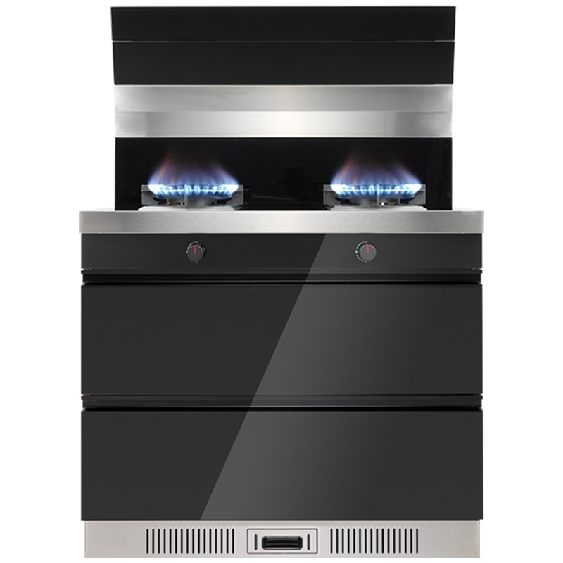 万家乐(Macro)集成灶 猛火大吸力智能 侧吸下排式油烟机燃气灶一体式套餐 JJZT-LA3(B)天然气