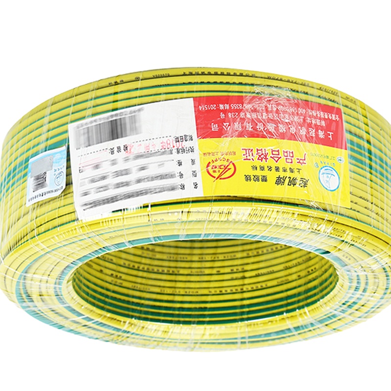 起帆(QIFAN)起帆电线电缆 WDZB-BYJ4平方国标家装低烟无卤阻燃 照明环保电线 双色地线 100米