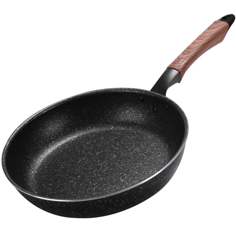 红厨Marble田园风系列 26cm豆绿色煎锅 送钢化玻璃盖