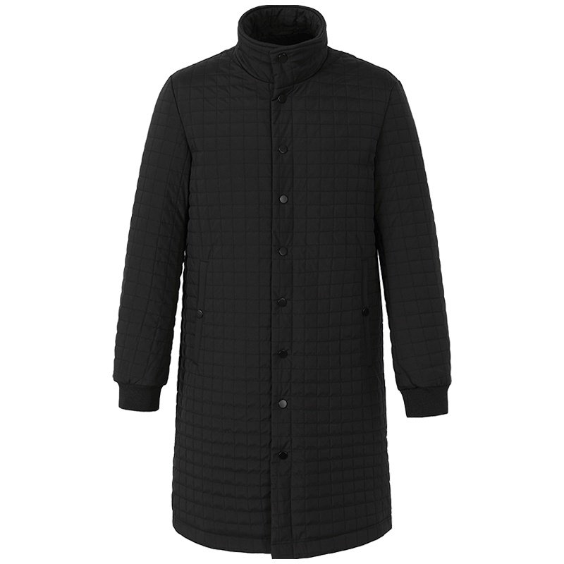 艾莱依2019秋冬新款简约时尚中长款男士羽绒服长款外套