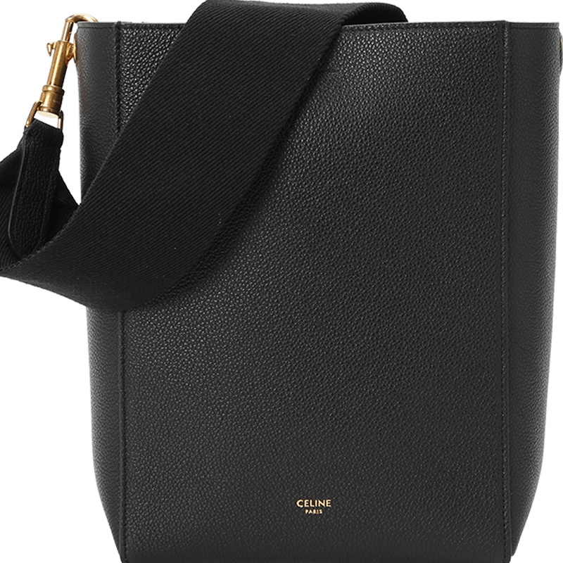 预订 CELINE 思琳 Sangle Bucket 字母印字标水桶包 单肩包小号18930
