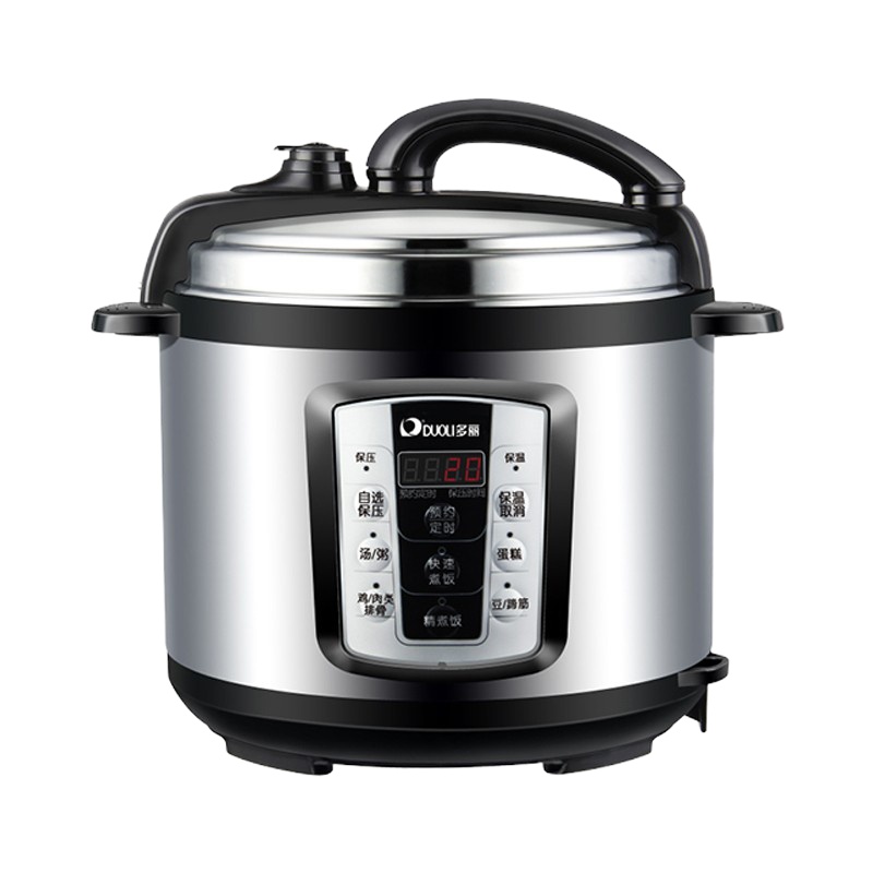 多丽 YBW40-80(4H) 电压力锅家用加厚内胆单胆电脑多功能电饭锅 5L 灰色 单位:台