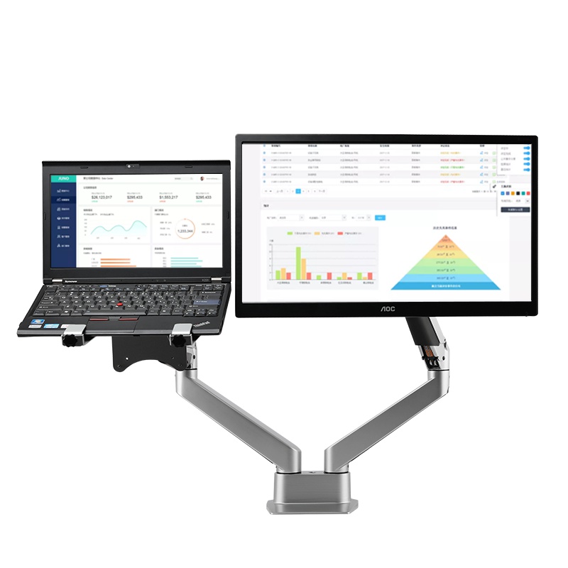 慧想(Thinkwise) 显示器 笔记本通用支架 气压支臂 可升降万向旋转 BS204