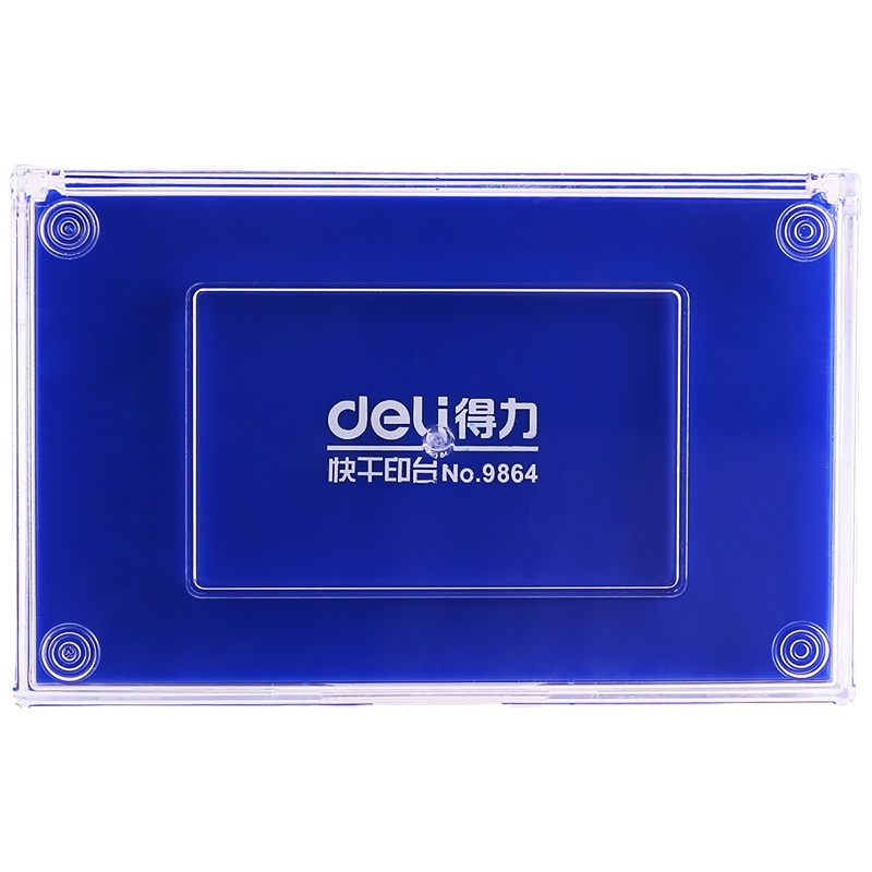 得力 DY 9864 红/蓝 快干印台