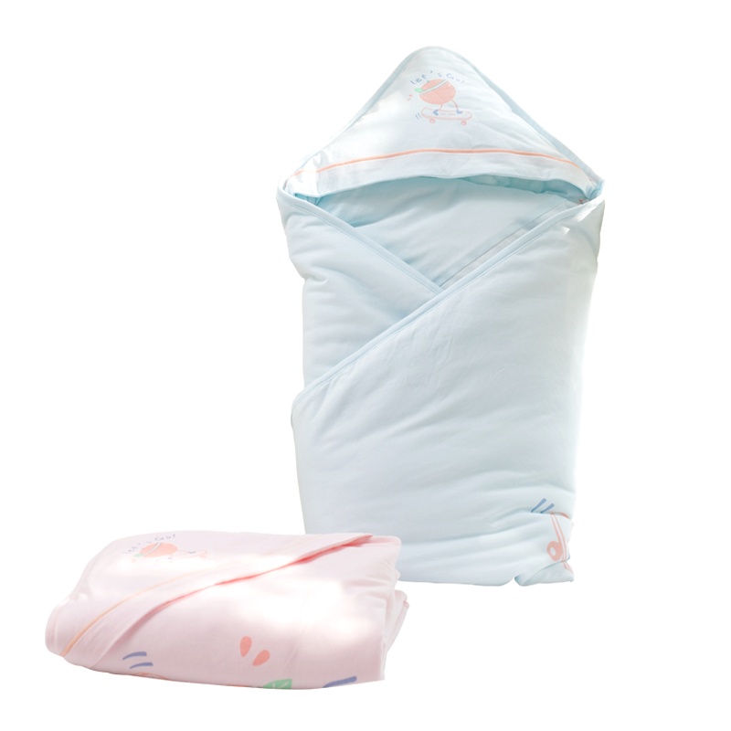 俩个宝宝新生儿春秋包被婴儿夹棉抱被宝宝外出襁褓秋冬婴儿用品