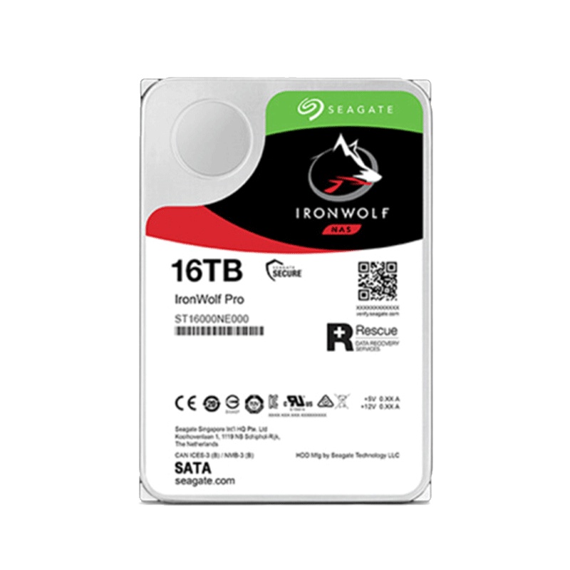 希捷(Seagate) 酷狼Pro NAS硬盘 10TB 256MB缓存 7200转 3.5英寸 CMR垂直技术 网络存储 SATA接口 机械硬盘 ST10000NT001