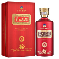 贵州茅台酒厂集团技术开发公司 第五庄园(红色)匠心臻酿53度柔和酱香型白酒飞天祥龙瓶礼盒酒水500ml*1瓶