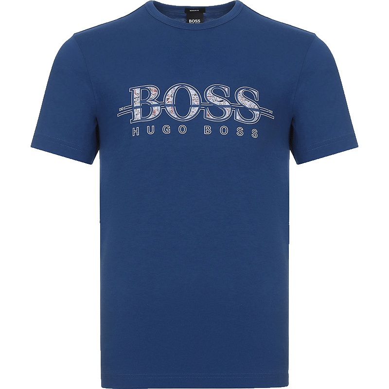 HUGO BOSS 雨果博斯 男款棉质圆领短袖T恤 50404399