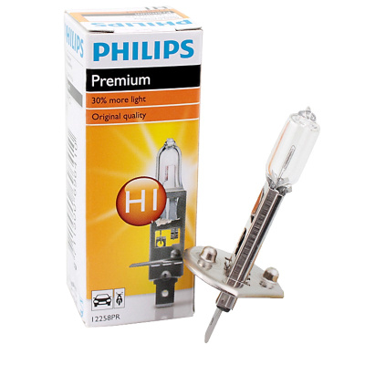 飞利浦(PHILIPS)小太阳石英灯H1-12258PR汽车灯泡大灯近光灯远光灯卤素灯 单支装