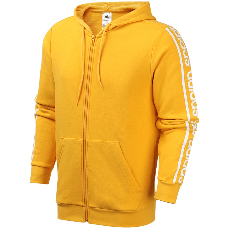 阿迪达斯男服夹克外套连帽开衫串标休闲运动服EI5616