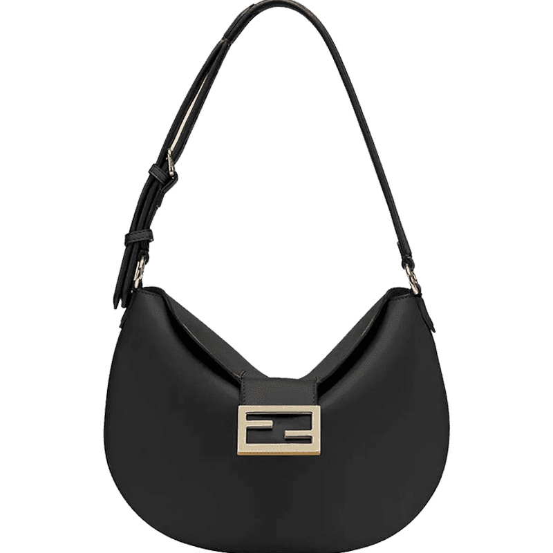 预售 芬迪FENDI 腋下包 FF互扣光面皮 女士单肩包 8BR790