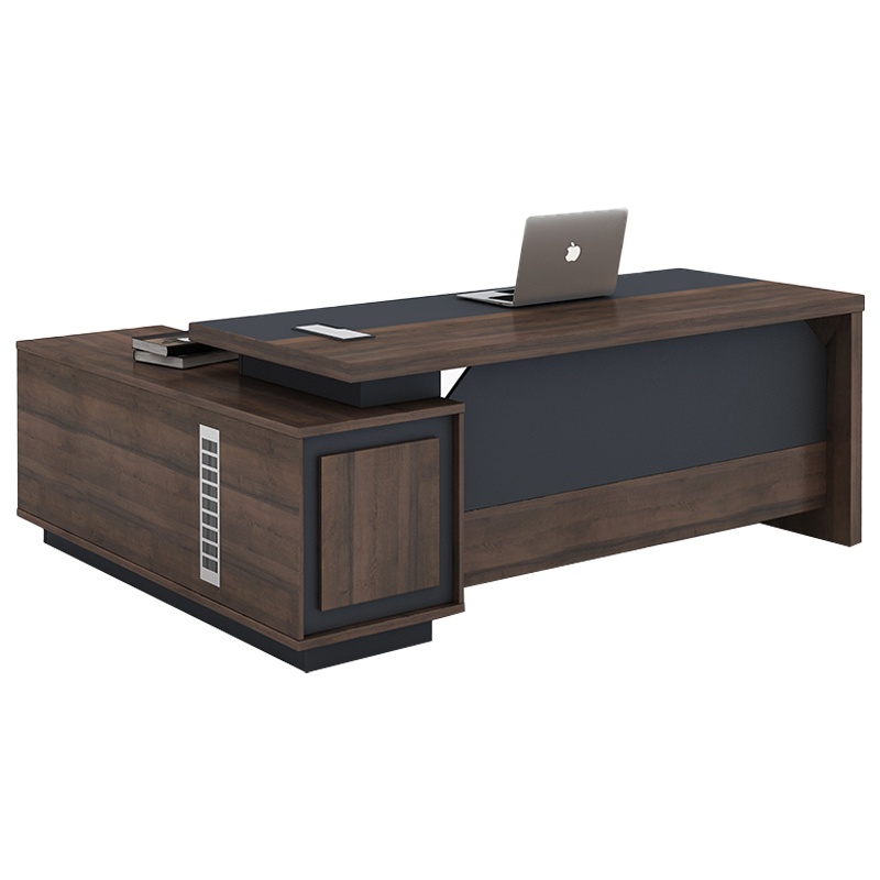 创世人 老板桌现代简约板式大班台老板桌单人经理桌2m