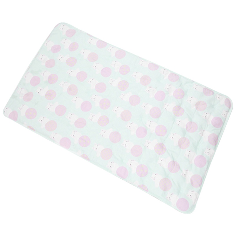 英国risio新一代升级款冰珠冰垫新生儿宝宝婴儿床凉席儿童幼儿园夏季午睡凉席凉垫110*60加赠冰珠凉枕可爱小猫咪