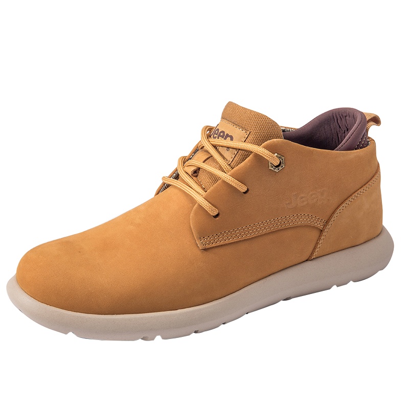 Jeep吉普男鞋英伦休闲时尚真皮工装鞋