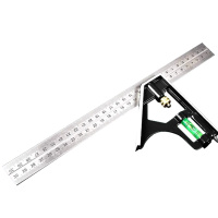 威克(vico)WK54300 300mm不锈钢多功能组合角尺 水平活动角尺 45度直角拐尺 多功能激光刻度尺测量工具