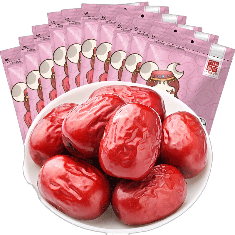 一品巷子灰枣108g*10袋 新疆红枣子果干蜜饯小吃零食新老包装交替