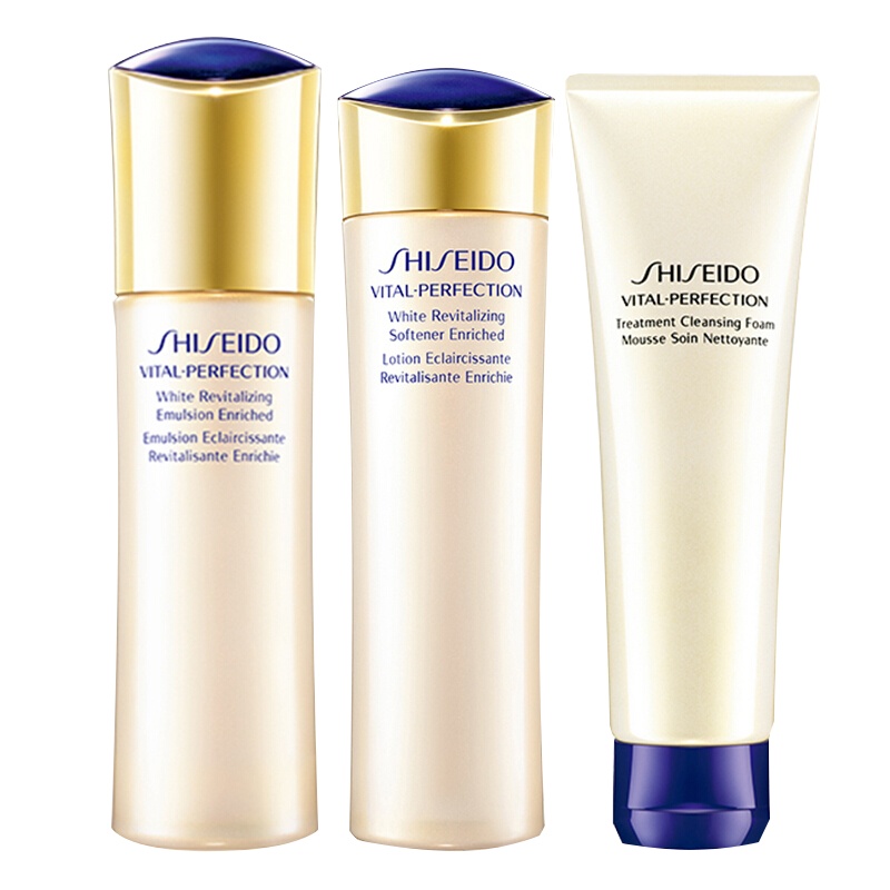 Shiseido/资生堂 悦薇珀翡紧颜亮肤水乳液 保湿水乳套装 面部护肤套装礼盒温和滋润洗面奶 洁面+清爽水乳套装
