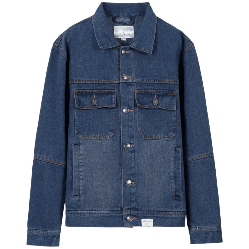 Artsdon/阿仕顿专柜同款翻领时尚牛仔夹克春款上衣外套男