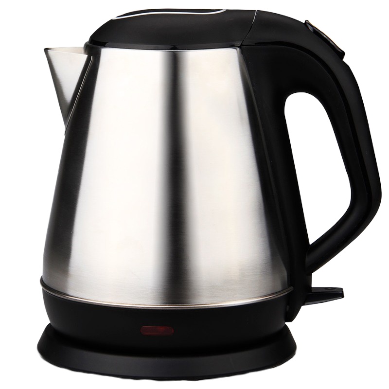 得力 办公家用电水壶不锈钢防烫伤电热水壶双层防滑烧水壶 1.5L 自动断电0763