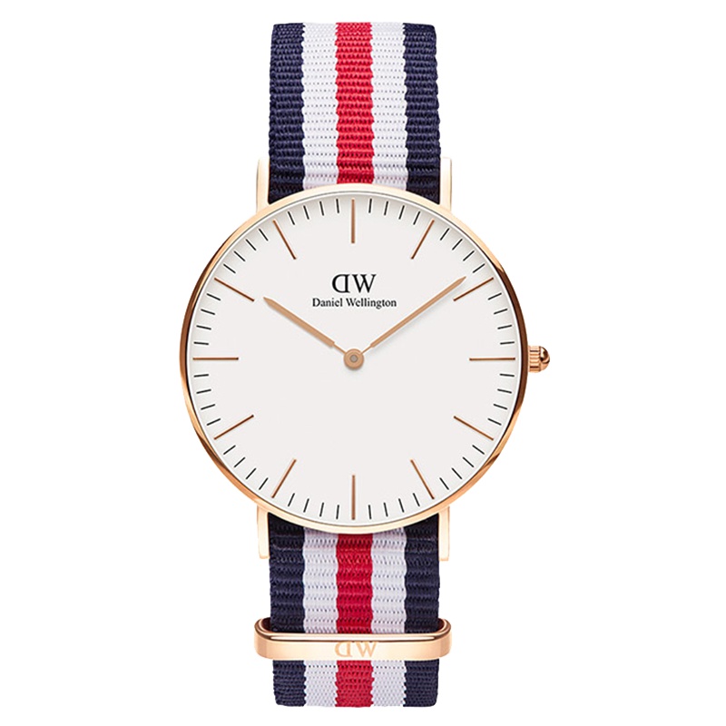 【直营】Daniel Wellington丹尼尔惠灵顿DW CLASSIC系列36mm表盘尼龙表带女士石英表手表女表