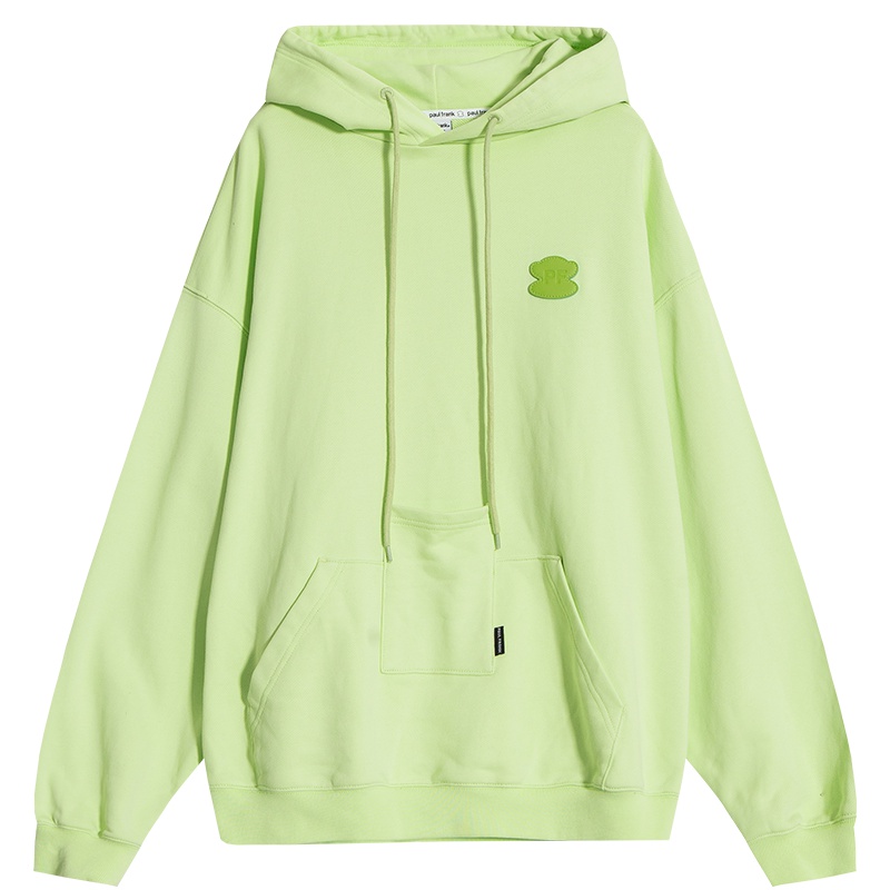 Paul Frank/大嘴猴春秋季新款连帽卫衣女潮流宽松落肩袖针织衫