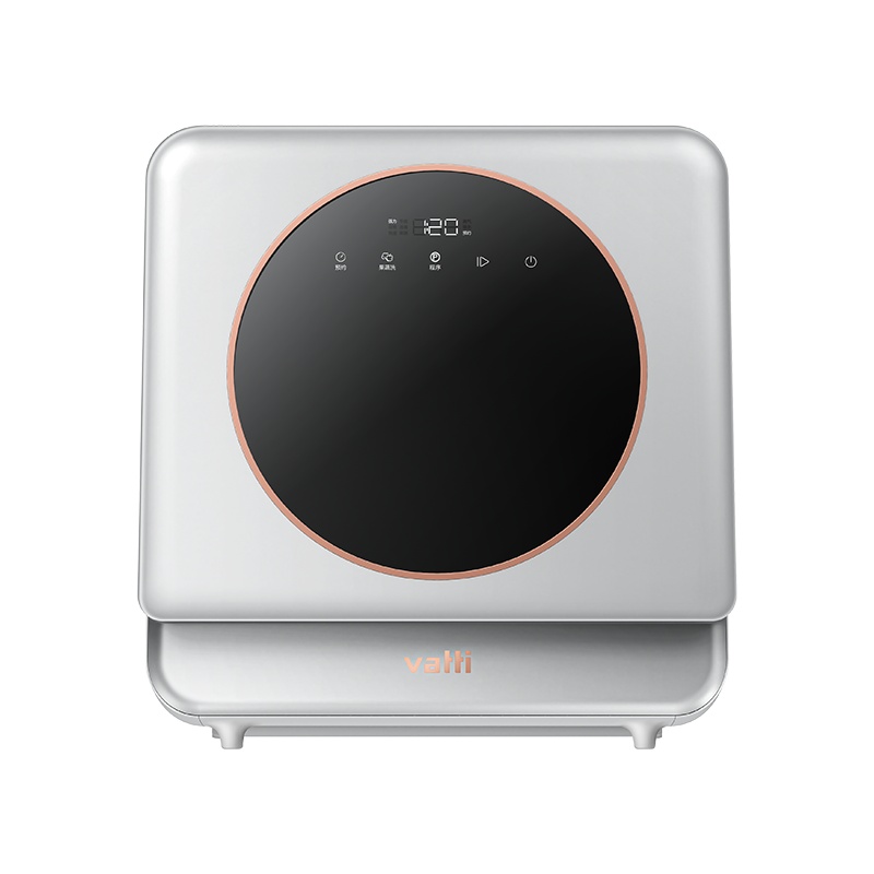 华帝(vatti)洗碗机台式 家用5套 全自动洗碗消毒除菌一体机 双模进水随心装消毒洗果蔬洗新风换气台式洗碗机iT4