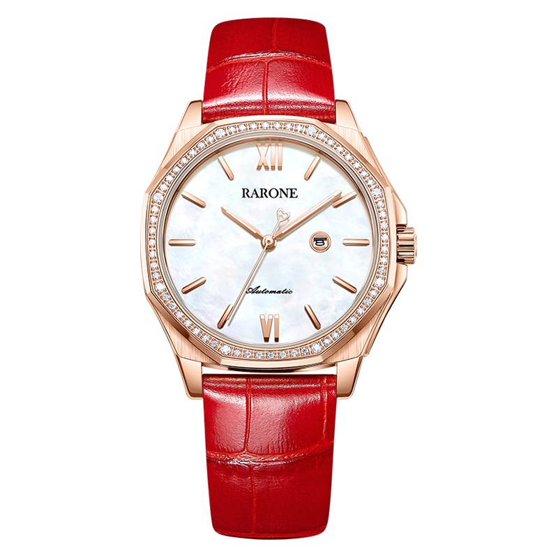 时尚优雅女士手表腕表贝母面全自动机械女士手表8670328