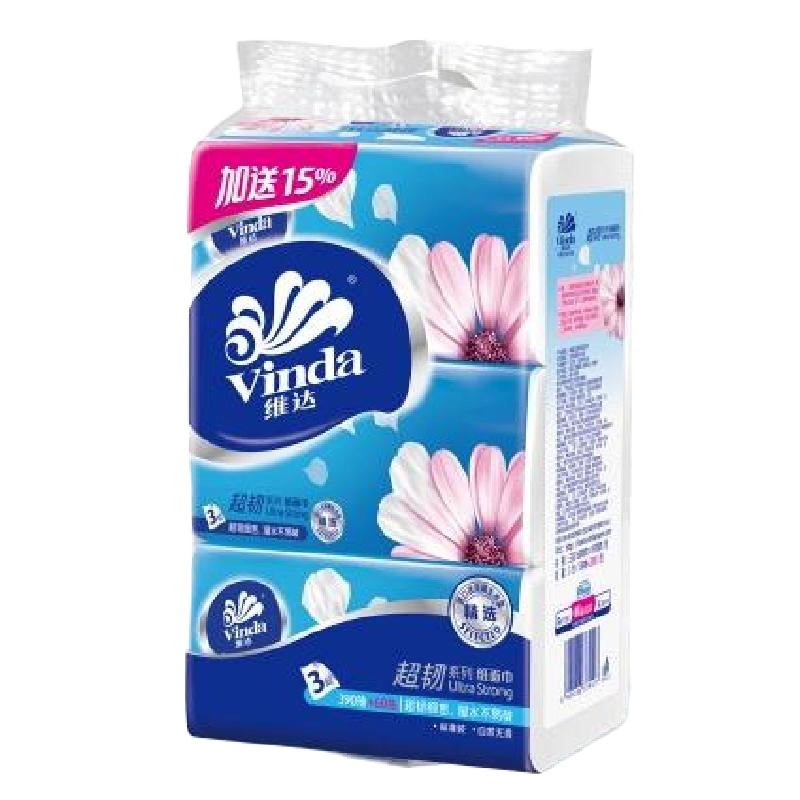 维达超韧3层抽取式纸面巾(130+20)抽v2182