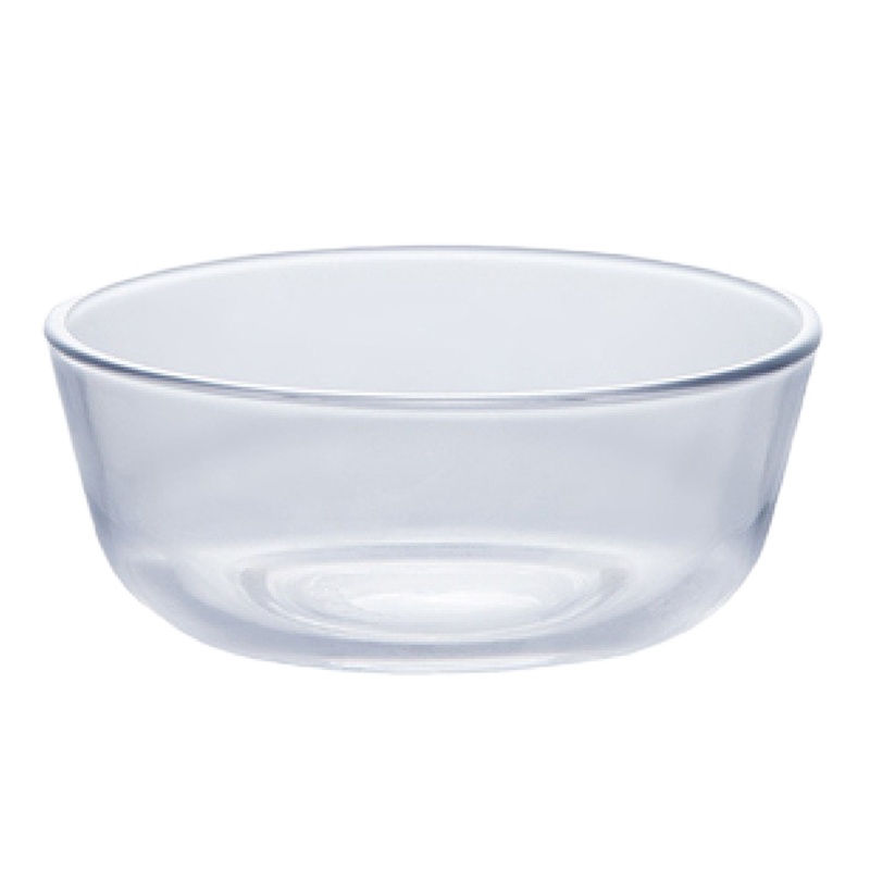 时光旧巷透明玻璃碗家用甜品水果沙拉碗大号耐热汤碗创意吃饭小餐具泡面碗 圆形中号