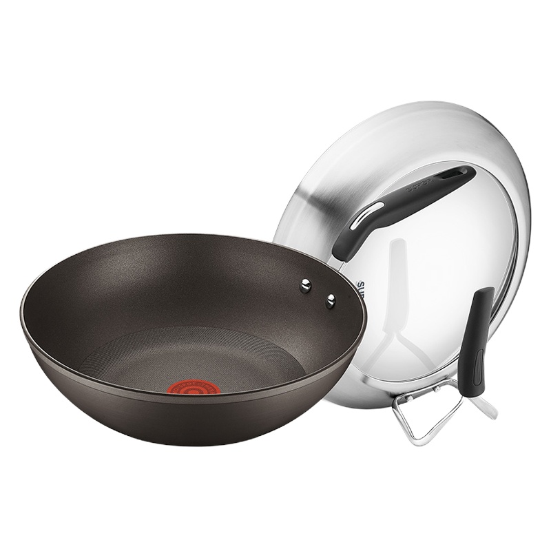 苏泊尔SUPOR火红点钛金刚无油烟炒锅.可立盖PC32HA1 It