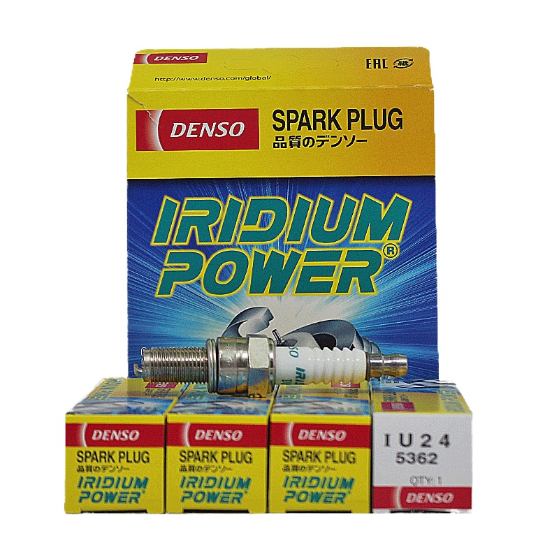 电装(DENSO)单铱金·摩托车火花塞IU24适配QS125风飙/本田/铃木/川崎/雅马哈/阿普利亚(单支装)