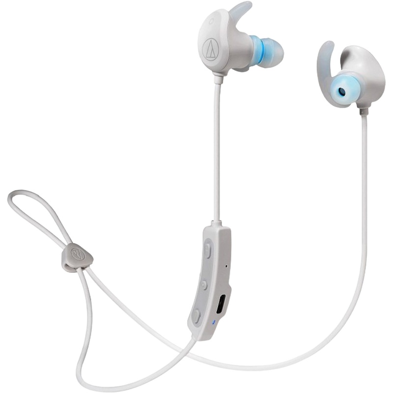 Audio Technica/铁三角 ATH-SPORT60BT 白色 运动防水带麦蓝牙入耳耳机