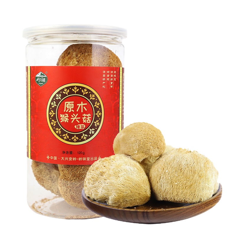 岭味 山珍干货 原木猴头菇120g