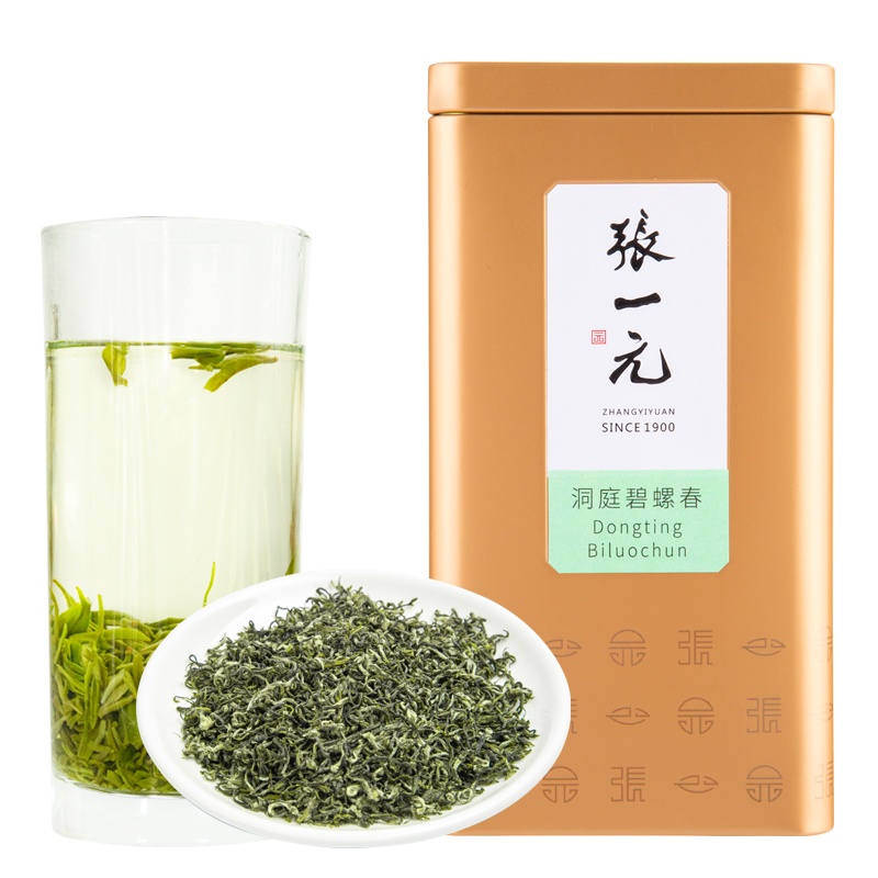 张一元茶叶 特级二等碧螺春100g/罐 绿茶茶叶 鲜嫩采摘
