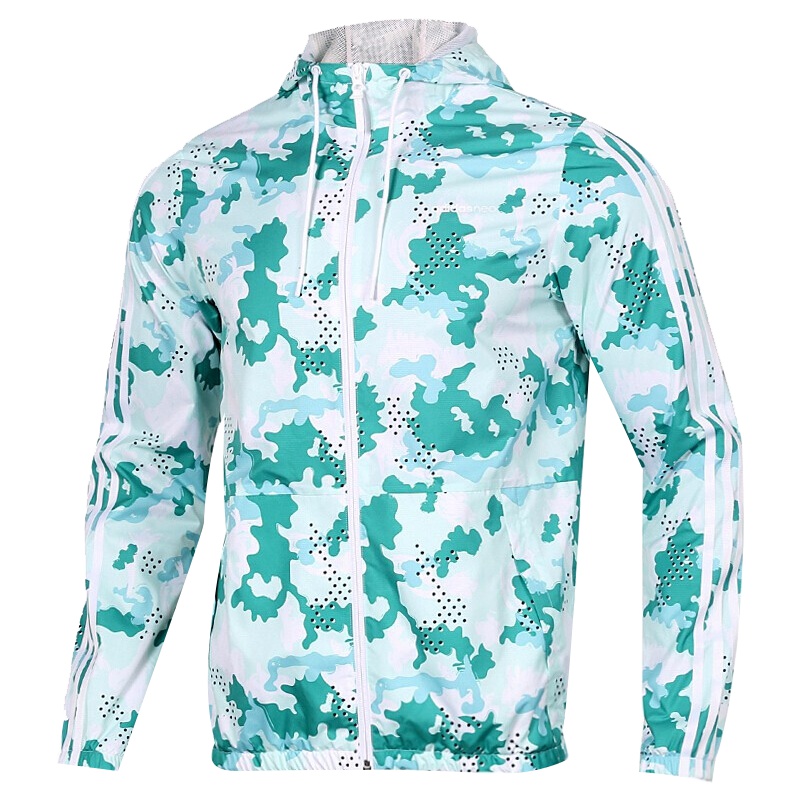 Adidas阿迪达斯男装新款运动服训练跑步休闲透气舒适夹克外套DZ7590 D