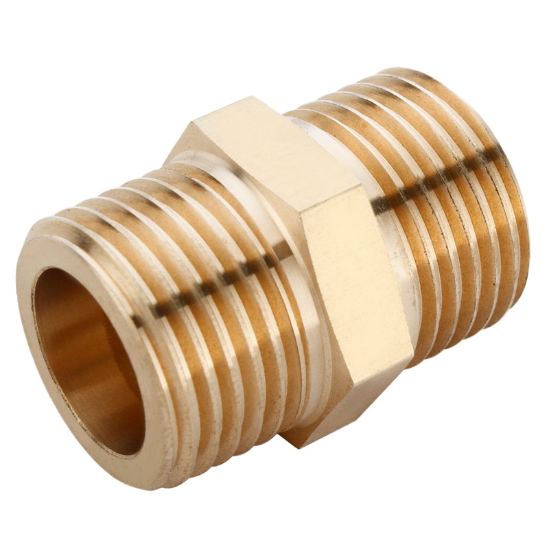 莱尔诗丹(Larsd)T1加厚全铜对丝4分外丝直接进水管接头管件水暖配件 10个装