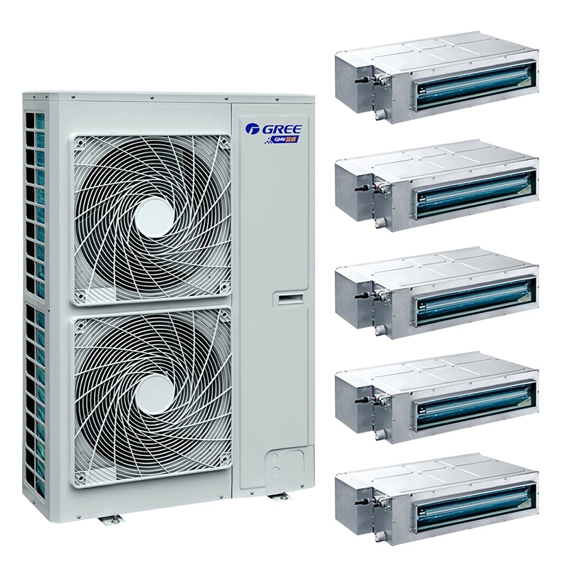 格力(GREE)中央空调7匹一拖五套组 双缸变容压缩机节能省电 变频多联风管嵌入空调 智睿系列 GMV-H160WL/C