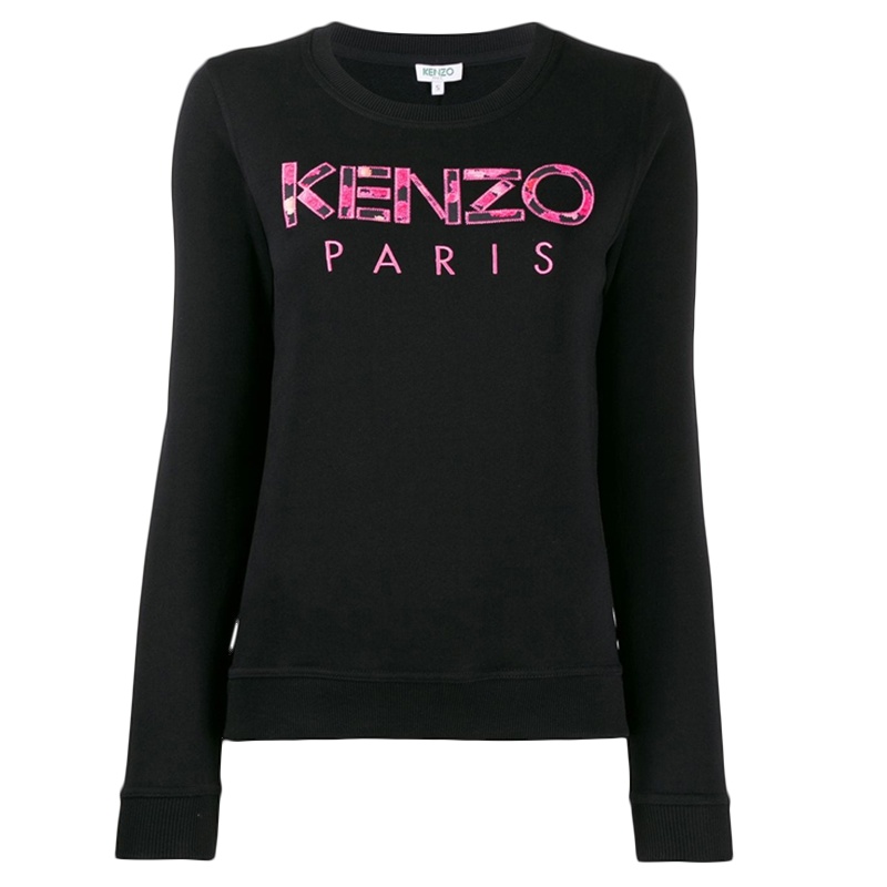 [直营]KENZO 高田贤三 女士logo字母印花棉质套头衫卫衣