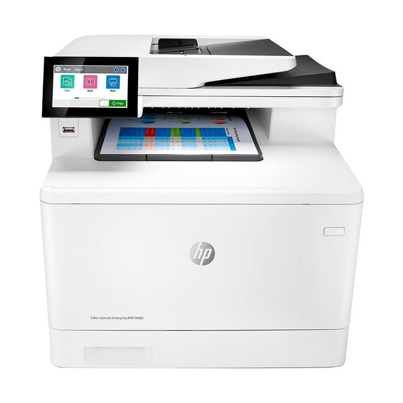 惠普(HP)Color LaserJet M480f A4彩色激光多功能一体机(打印,复印,扫描,传真)(尊享服务L)