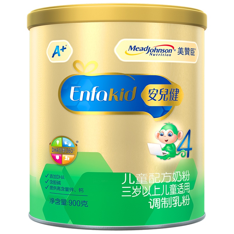 美赞臣(Mead Johnson)安儿健4段A+900克罐装