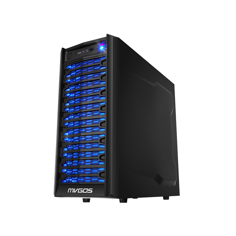 魔法师(MVGOS)游戏台式机电脑吃鸡主机烈焰K552(i5-7400\8G\128G+1T\GTX1050Ti