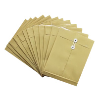 得力(deli)5910档案袋(黄) A4牛皮纸档案袋 偏暗黄色 12个装