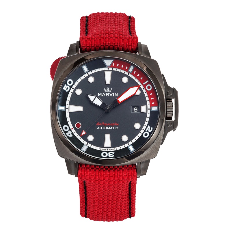 摩纹(MARVIN)瑞士手表莫尔顿探潜者系列运动潜水自动机械男士手表M126.24.48.94