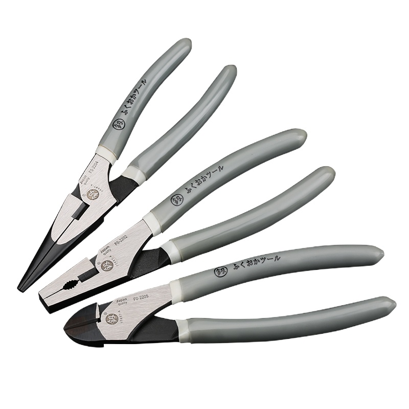 钳子三件套（尖嘴钳、老虎钳、斜口钳）日本福冈 7寸