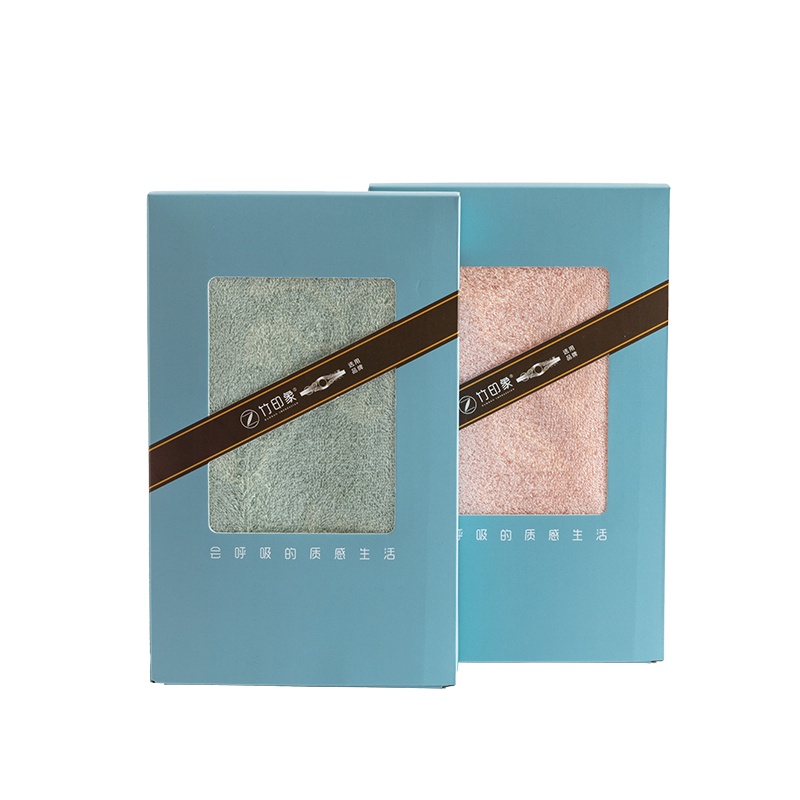 竹印象 竹纤维毛巾礼盒 竹宝宝毛巾两件套