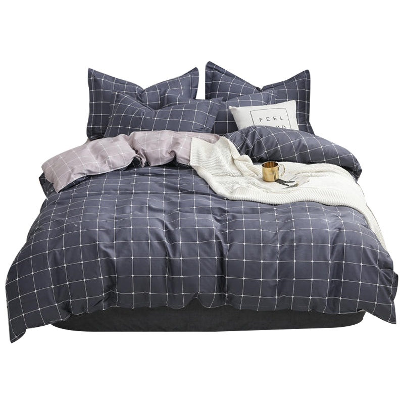 花花公子(PLAYBOY) 40支全棉斜纹四件套单人1.2m 床上用品纯棉双人1.5m1.8米床被套床单式家纺 床品套件