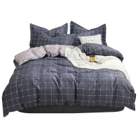 花花公子(PLAYBOY) 40支全棉斜纹四件套单人1.2m 床上用品纯棉双人1.5m1.8米床被套床单式家纺 床品套件