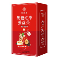 谯韵堂黑糖红枣姜丝茶240g三角包20包红糖红枣姜茶黑糖块红枣干姜丝组合花茶